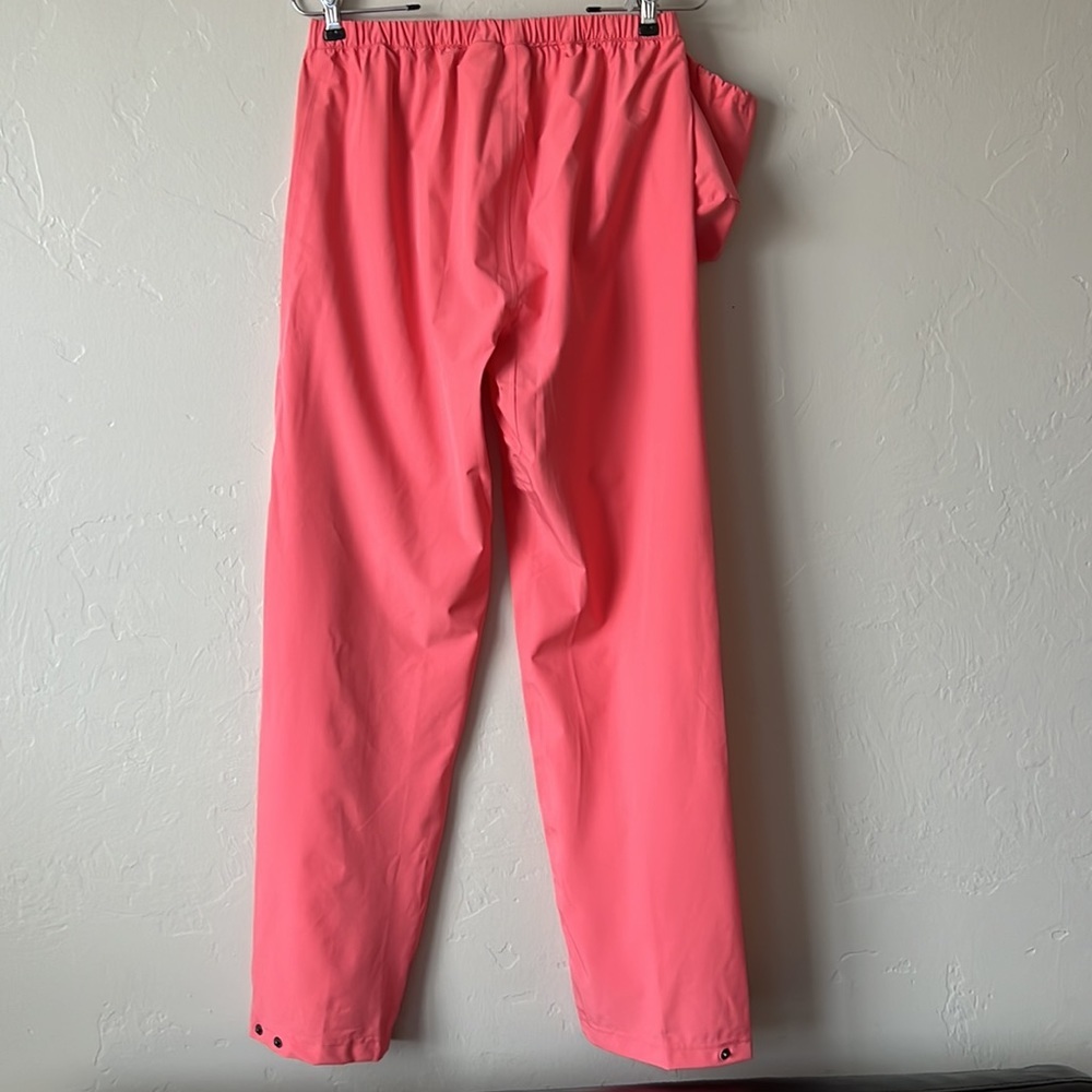 Natural Reflections Stretch Rainwear Coral Pants Size S - Picture 3 of 4